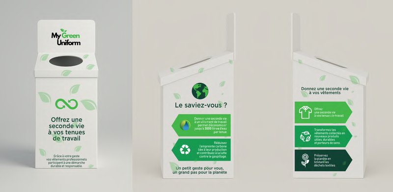 La Green Box My Green Uniform — conteneur de collecte éco-conçu